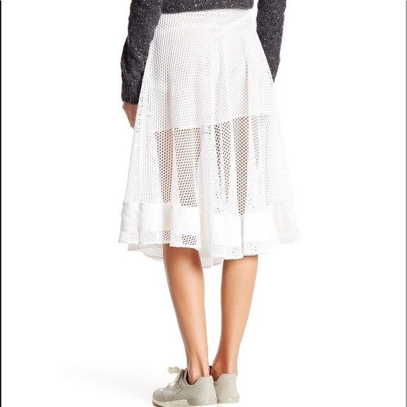 𝅺REBECCA Minkoff Pippa Netted Gore SkirtNWT Size 10 - Picture 2 of 11